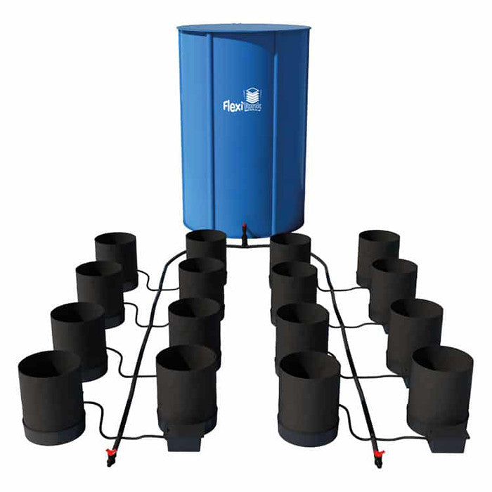 AutoPot 16 Pot GeoPot Watering System with 5 Gallon GeoPots, 60 Gallon FlexiTank