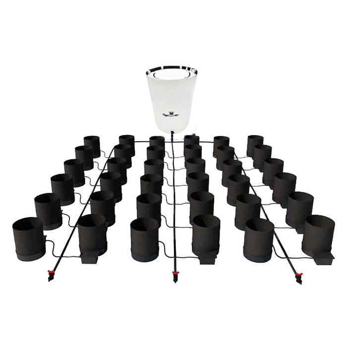 AutoPot 36 Pot GeoPot Watering System with 3 Gallon GeoPots, 105 Gallon Pro FlexiTank