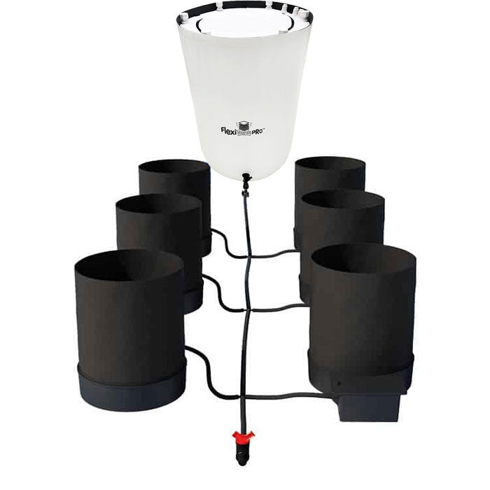 AutoPot 6 Pot GeoPot Watering System with 5 Gallon GeoPots, 25 Gallon Pro FlexiTank