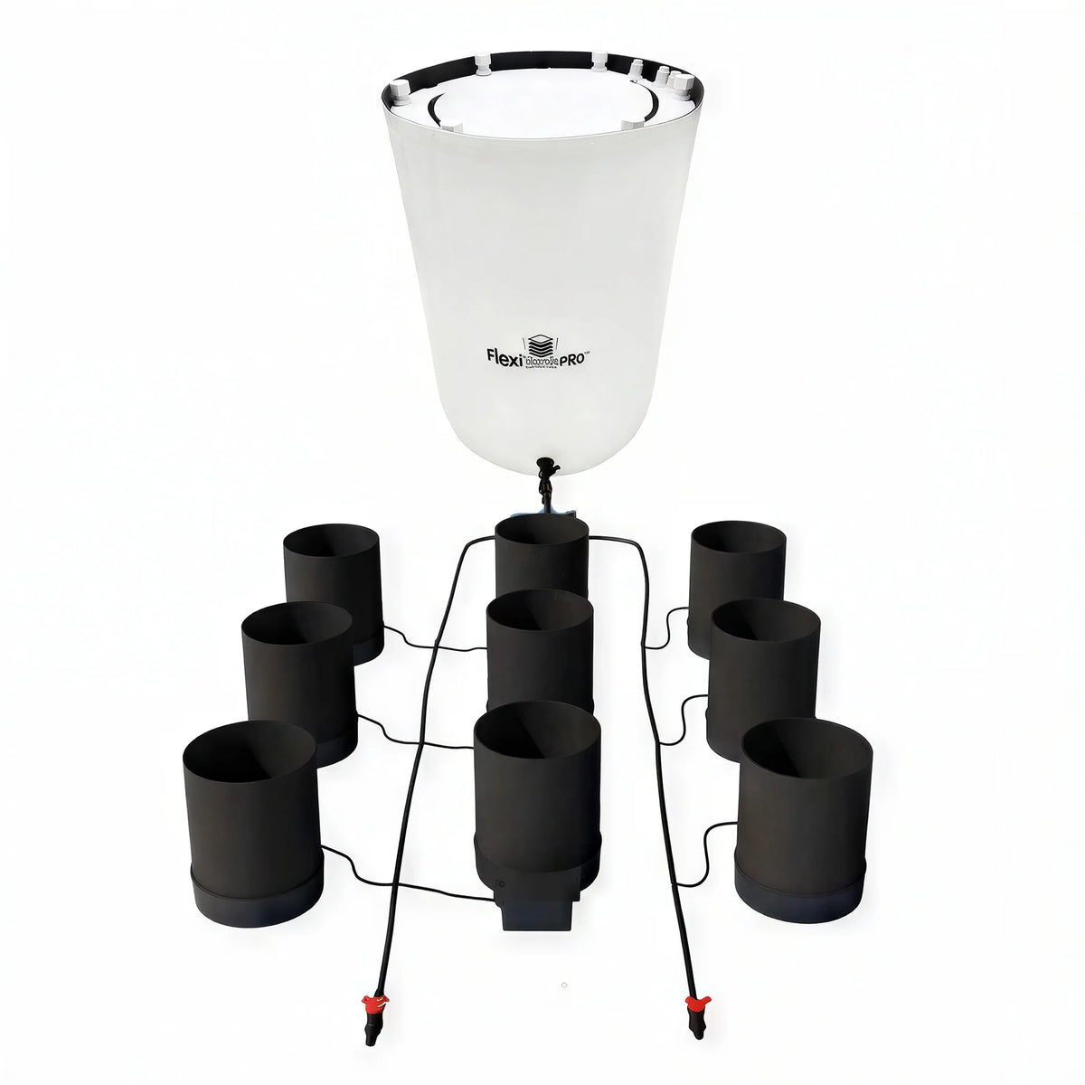 AutoPot 9 Pot GeoPot Watering System with 5 Gallon GeoPots, 25 Gallon Pro FlexiTank