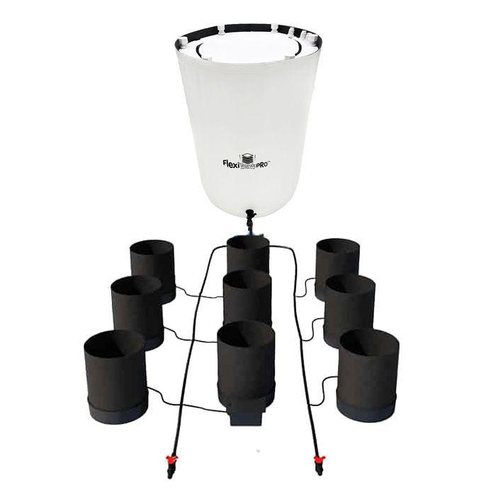 AutoPot 9 Pot GeoPot Watering System with 3 Gallon GeoPots, 25 Gallon Pro FlexiTank