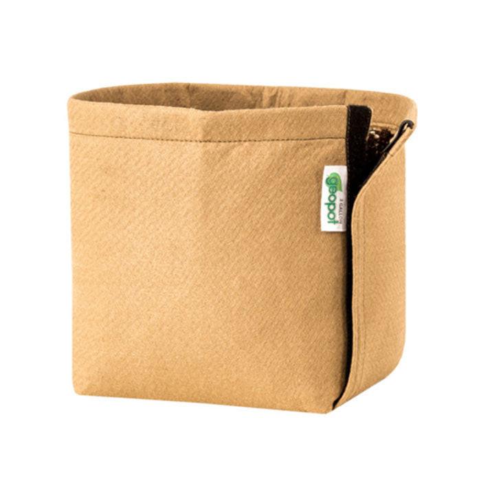 GeoPot Tan Velcro Seam Transplanter Fabric Pot, 5 Gallon
