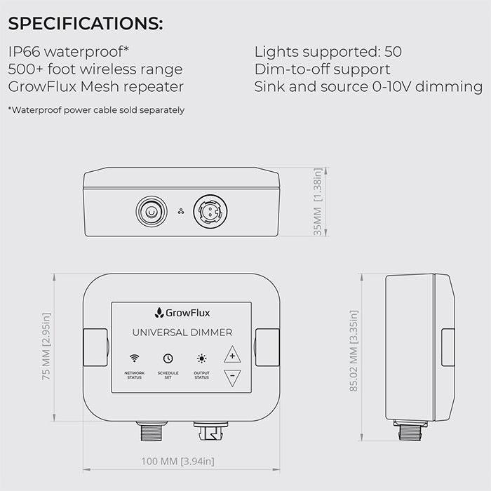 GrowFlux Universal Dimmer, Single Channel