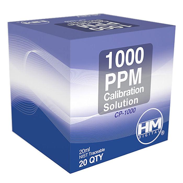 HM Digital 1000 ppm Calibration Solution, 20 mL Packet - Pack of 20