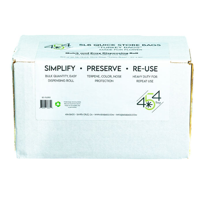 454 Bags Standard "Not for Turkey" Bags, 33 Gallon Bags 33 Inch x 40 Inch, Clear - Pack of 50