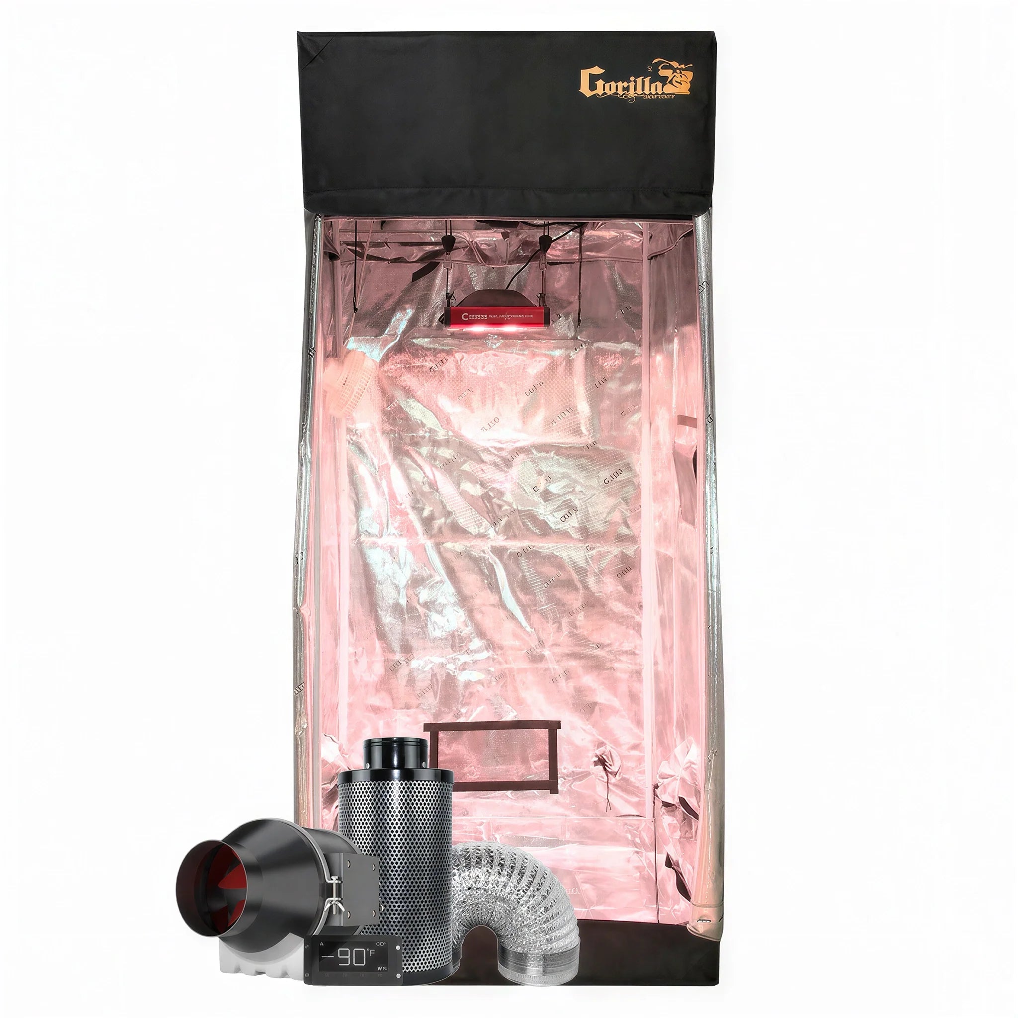 Gorilla Grow Tent 3' x 3' California LightWorks SolarXtreme 250 LED Grow Tent Kit With Automated Ventilation Package
