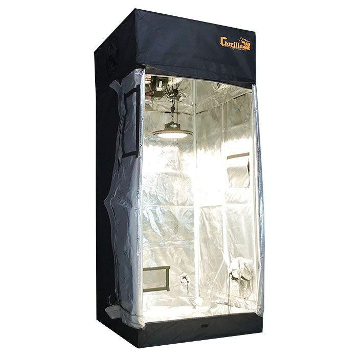 Gorilla Grow Tent 3' x 3' 150 Watt UFO LED Grow Tent Kit With Automated Ventilation Package