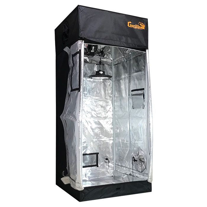 Gorilla Grow Tent 3' x 3' 150 Watt UFO LED Grow Tent Kit With Automated Ventilation Package