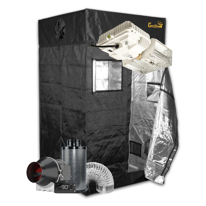 Gorilla Grow Tent 4' x 4' Growers Choice 500 Watt CMH Grow Tent Kit With Automated Ventilation Package