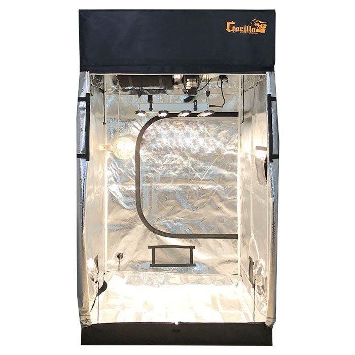 grow tents kit Gorilla Grow Tent 4' x 4' 250 Watt Covert LED-X Grow Tent Kit With Automated Ventilation Package
