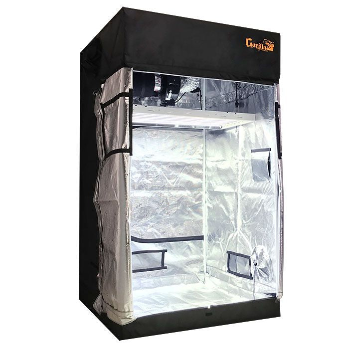 Gorilla Grow Tent 4' x 4' Fluorescent T5 Grow Tent Kit With Automated Ventilation Package