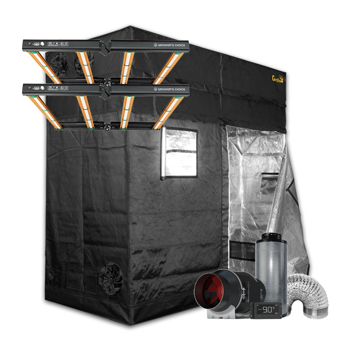 Gorilla Grow Tent 4' x 8' Growers Choice ROI-E420 LED Grow Tent Kit With  Automated Ventilation Package