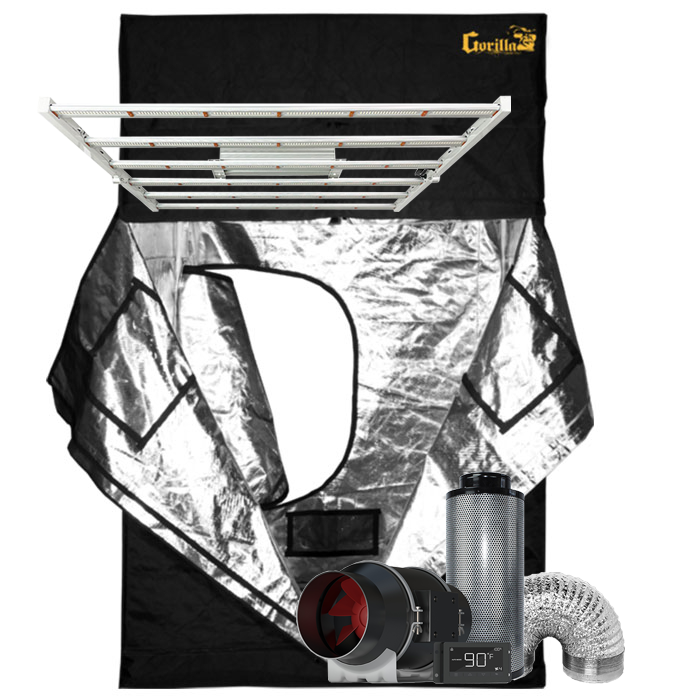 Gorilla Grow Tent 5' x 5' 630 Watt Covert PRO LED Grow Tent Kit With Automated Ventilation Package