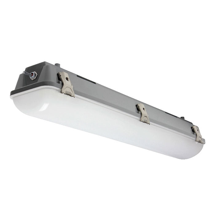 Growlite Vaportight Soft Green LED Work Light, 277 Volt Cord with Blunt End