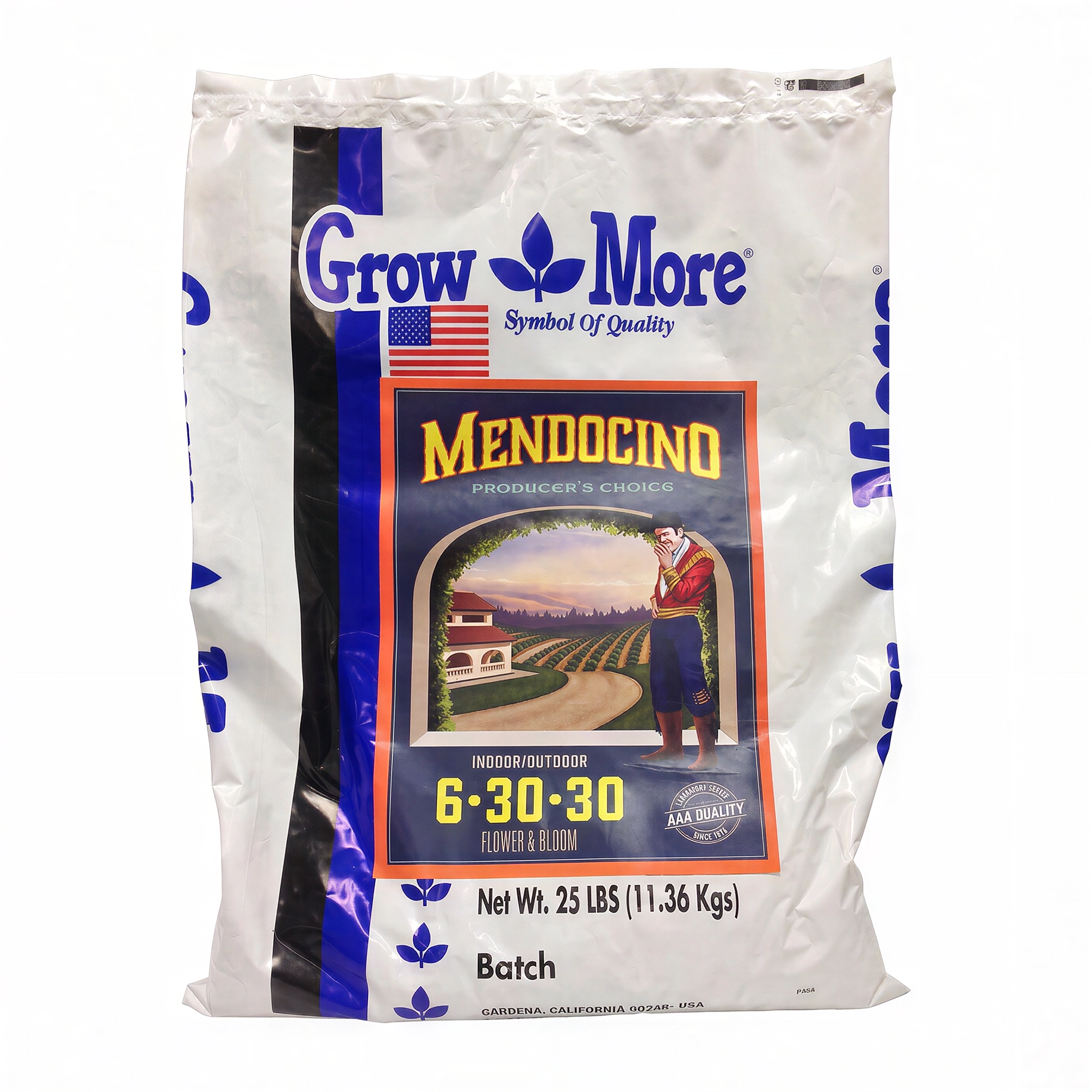 Grow More Mendocino Flower & Bloom 6-30-30, 25 lb.
