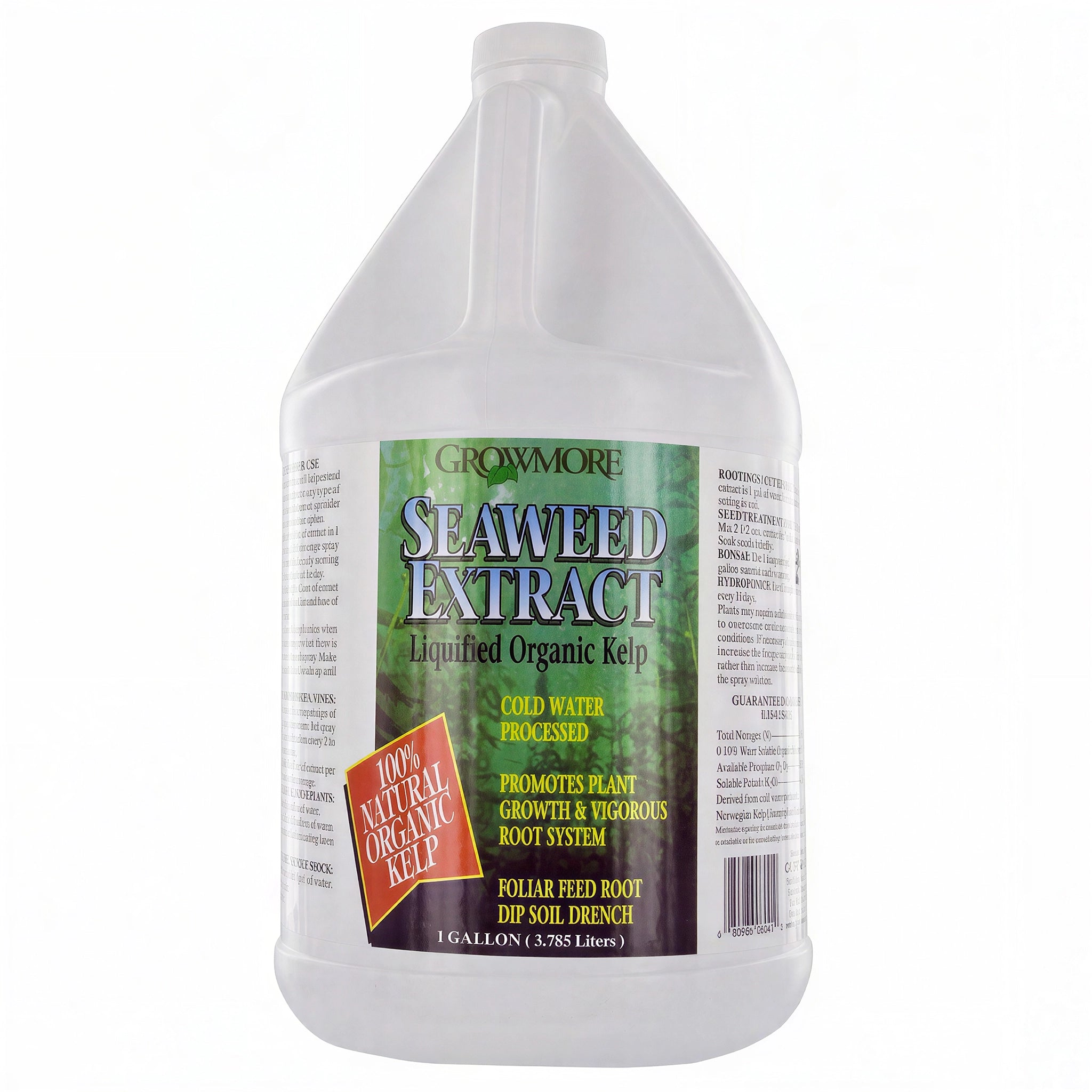 Grow More Seaweed Extract, 1 Gallon, Pack of 4.