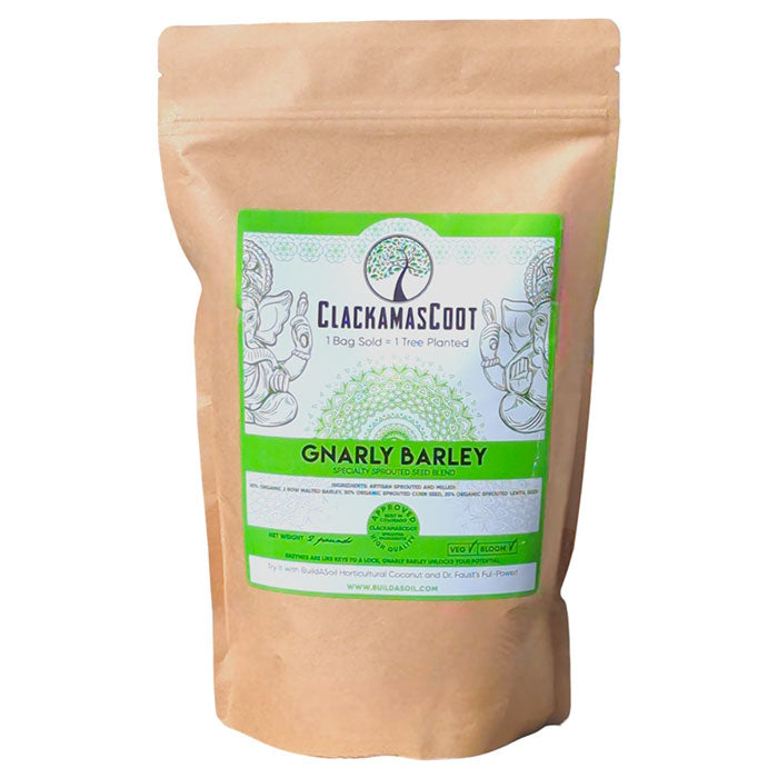 BuildASoil Clackamas Coot's Official Gnarly Barley Artisan Sprouted Seed Blend, 2 lb.