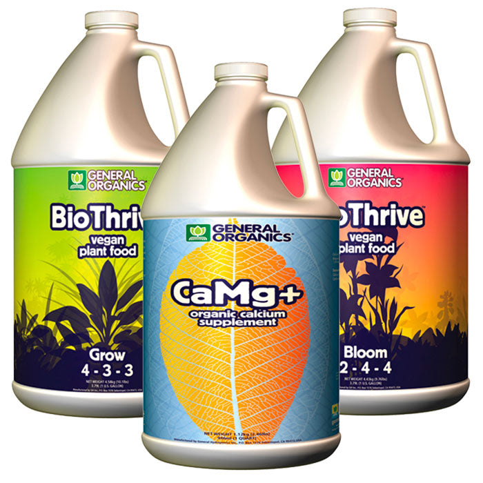 General Organics BioThrive Basic Soil Nutrient Package - Medium