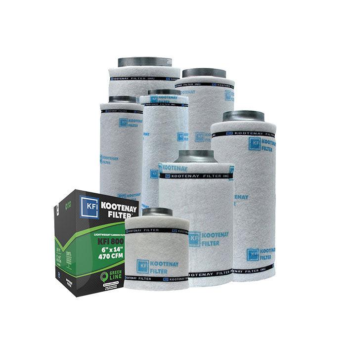 Kootenay Filter KFI Green Line Carbon Filter with Flange