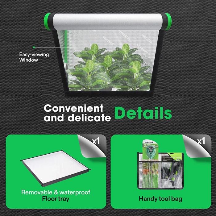 Vivosun P276 2.7' x 2.7' Grow Tent Pro
