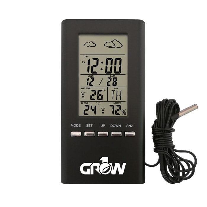 GROW1 Indoor & Outdoor Temperature And Humidity Hygrometer w/ Probe - Image 2