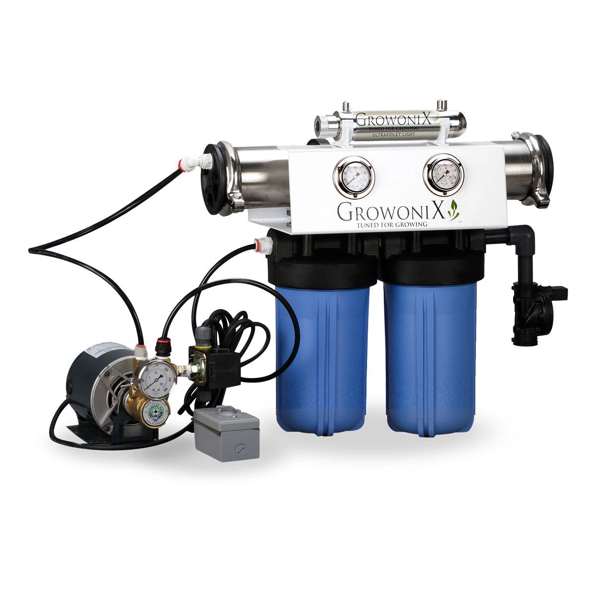 GrowoniX EX1000-Deluxe - 2000 GPD Deluxe Reverse Osmosis Filtration System