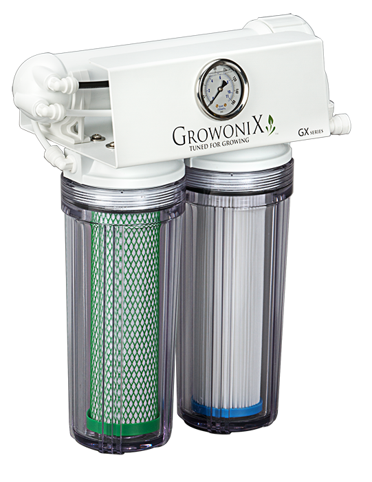 GrowoniX GX200 - 200 GPD Reverse Osmosis Filtration System with KDF/CAT Premium Carbon Filter