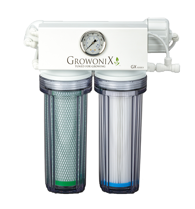 GrowoniX GX200 - 200 GPD Reverse Osmosis Filtration System with KDF/CAT Premium Carbon Filter