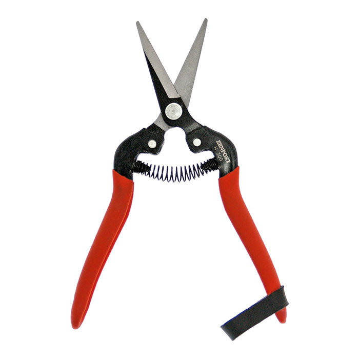 Zenport Industries Long Straight Carbon Steel Blade Harvest Shear, 7.25 inch
