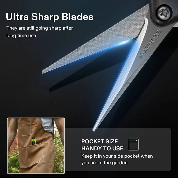 Vivosun Pruning Shear with Straight Stainless Steel Blades