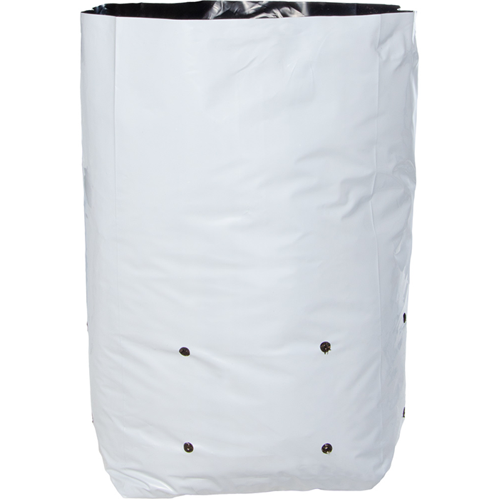 Hydrofarm 7 Gallon Grow Bag, White & Black, Pack of 400