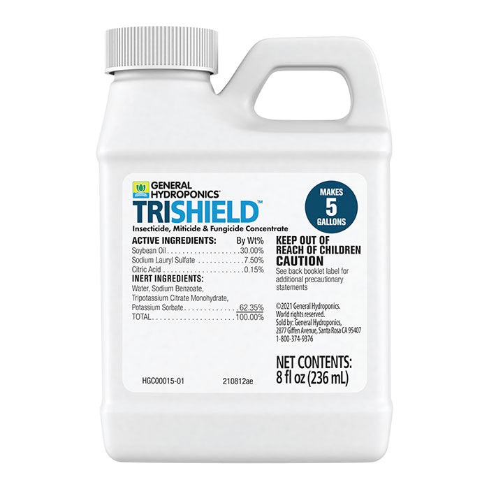 General Hydroponics TriShield Insecticide, Miticide & Fungicide Concentrate, 8 oz.