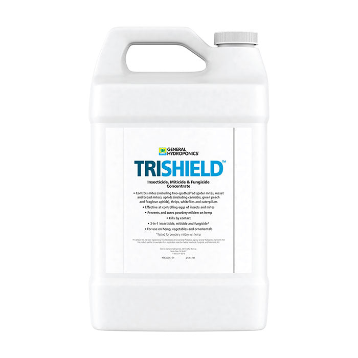 General Hydroponics TriShield Insecticide, Miticide & Fungicide Concentrate, 1 Gallon
