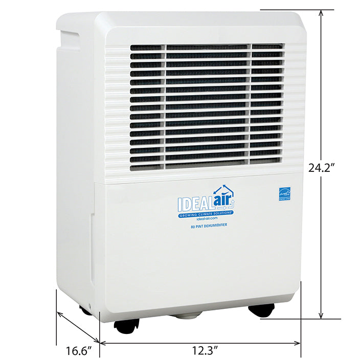 Ideal-Air 50 Pint Dehumidifier - Up to 80 Pints Per Day