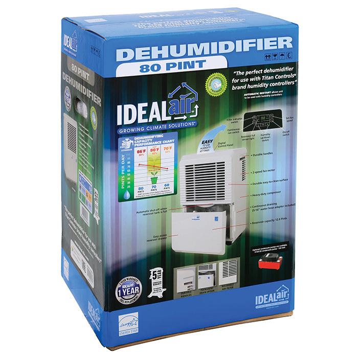 Ideal-Air 50 Pint Dehumidifier - Up to 80 Pints Per Day