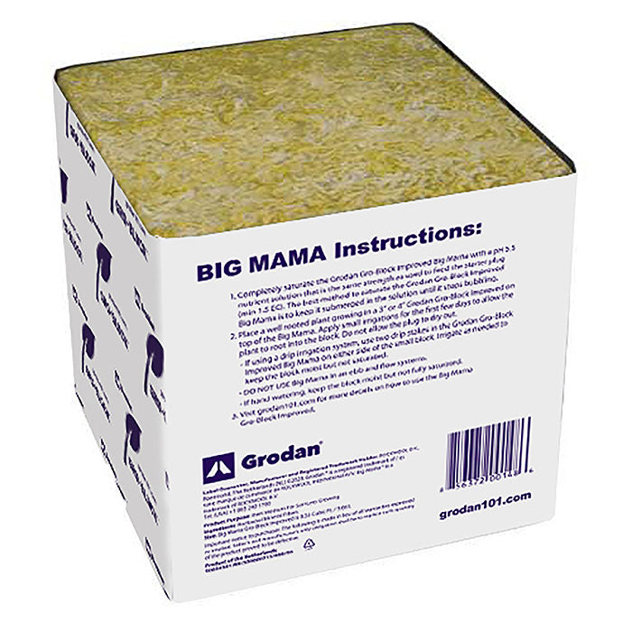 Grodan Gro-Block Improved Big Mama, 8 Inch x 8 Inch x 8 Inch, Pallet of 216