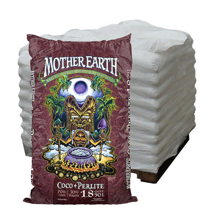 Mother Earth Coco + Perlite Mix, 50 Liter/1.8 Cubic Feet - Pallet of 65 Bags