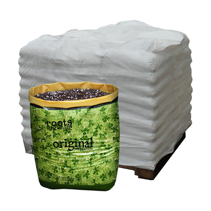 Roots Organics Original Potting Soil, 1.5 Cubic Feet - Pallet of 70 Bags