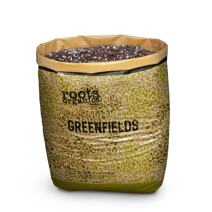 Roots Organics Greenfields Potting Soil, 1.5 Cubic Feet - Pallet of 70 Bags