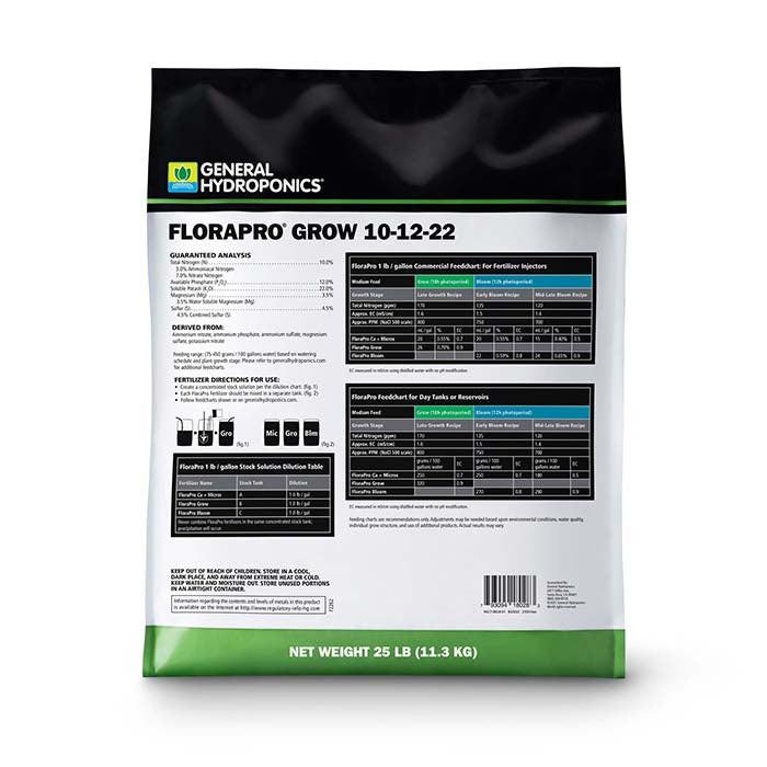 General Hydroponics FloraPro Grow, 25 lb.