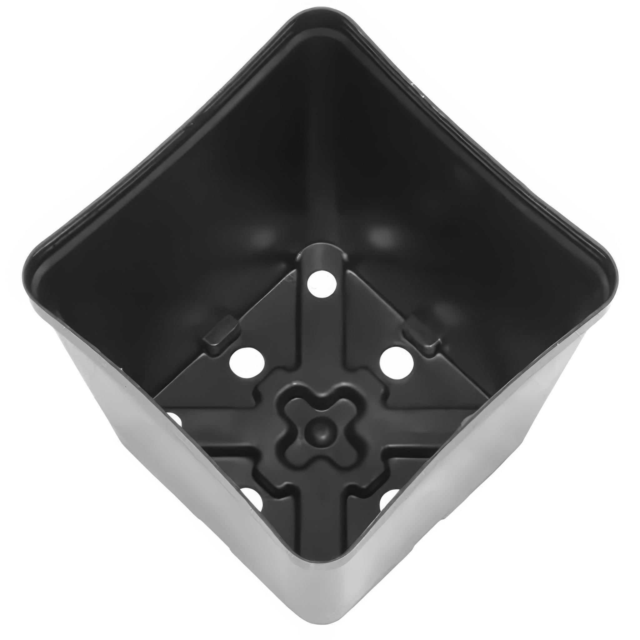 high quality plastic plant pots Gro Pro Square Plastic Pot 5.5x5.5x6 in