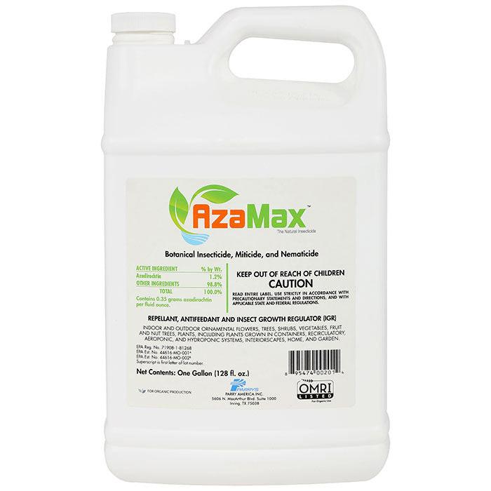 General Hydroponics AzaMax Insecticide, Miticide, & Nematicide Concentrate, 1 Gallon