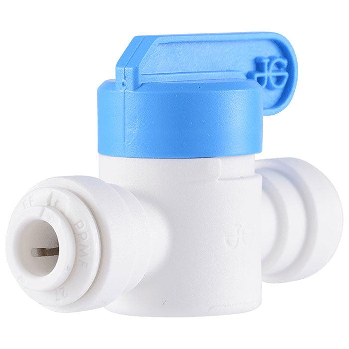 John Guest Inline Shutoff Valve, 1/4 Inch - Pack of 10