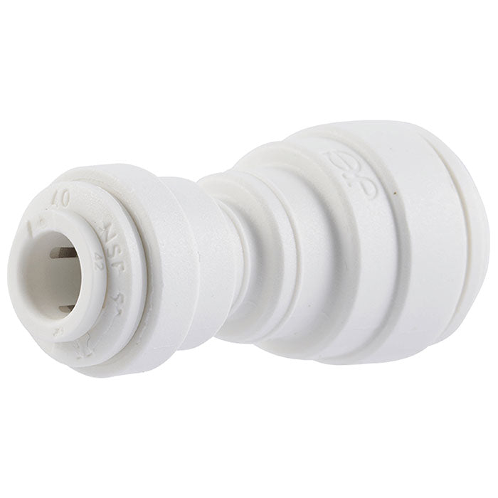 John Guest Reducing Union Straight, 3/8 Inch x 1/4 Inch - Pack of 20