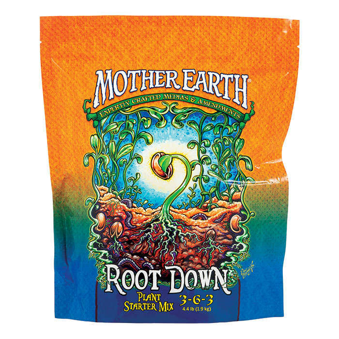 Mother Earth Root Down Plant Starter Mix 3-6-3, 4.4 lbs. - Pack of 6