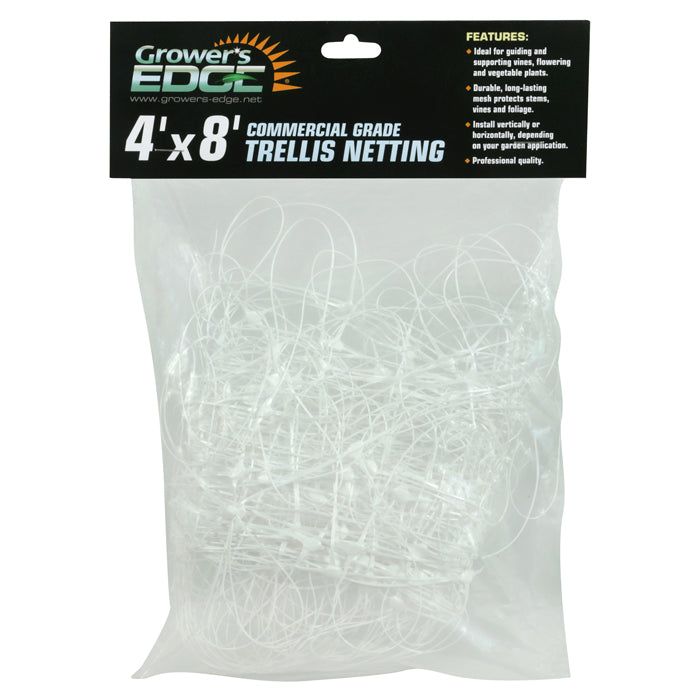 Grower's Edge Commercial Grade Trellis Netting 4 ft x 8 ft - 30 Pack