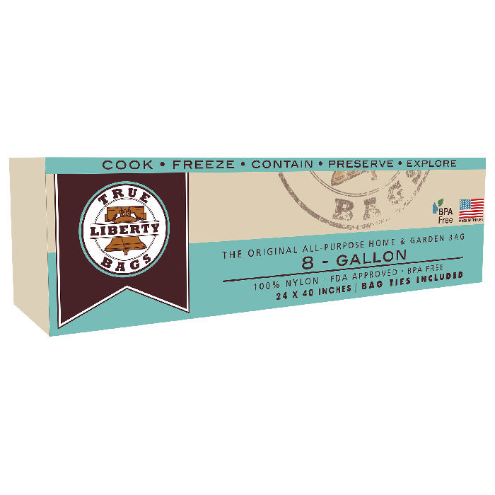 True Liberty Bags All Purpose Storage Bags, 8 Gallon Bag 24 Inch x 40 Inch, Pack of 25