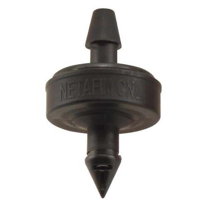 Netafim Self Piercing Pressure Compensating Emitters with Internal Check Valve, Black, 1.0 GPH - Pack of 25 (SPCV10-25)