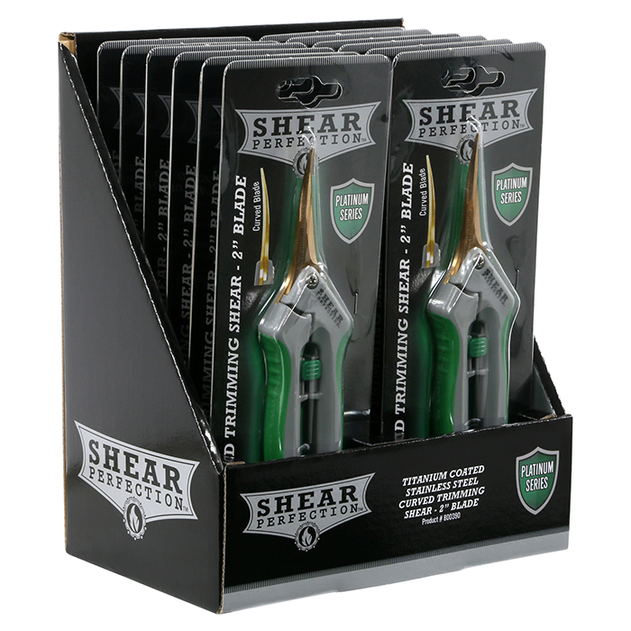 Shear Perfection Platinum Series Titanium Trimming Shear, 2 inch - Curved - Pack of 12