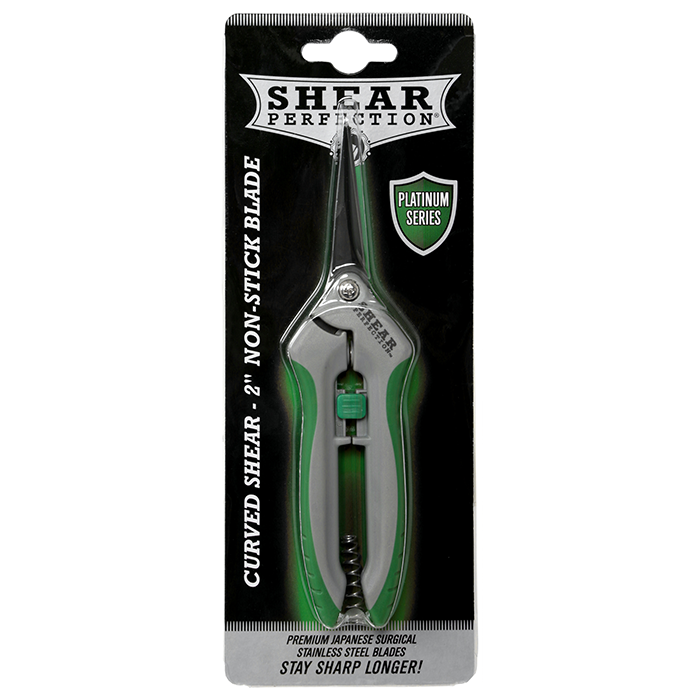 Shear Perfection Platinum Trimming Shear - 2 in Curved Non-Stick Blades - Pack of 12